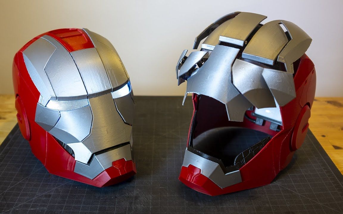 3D打印钢铁侠电动头盔  MK3可穿戴
