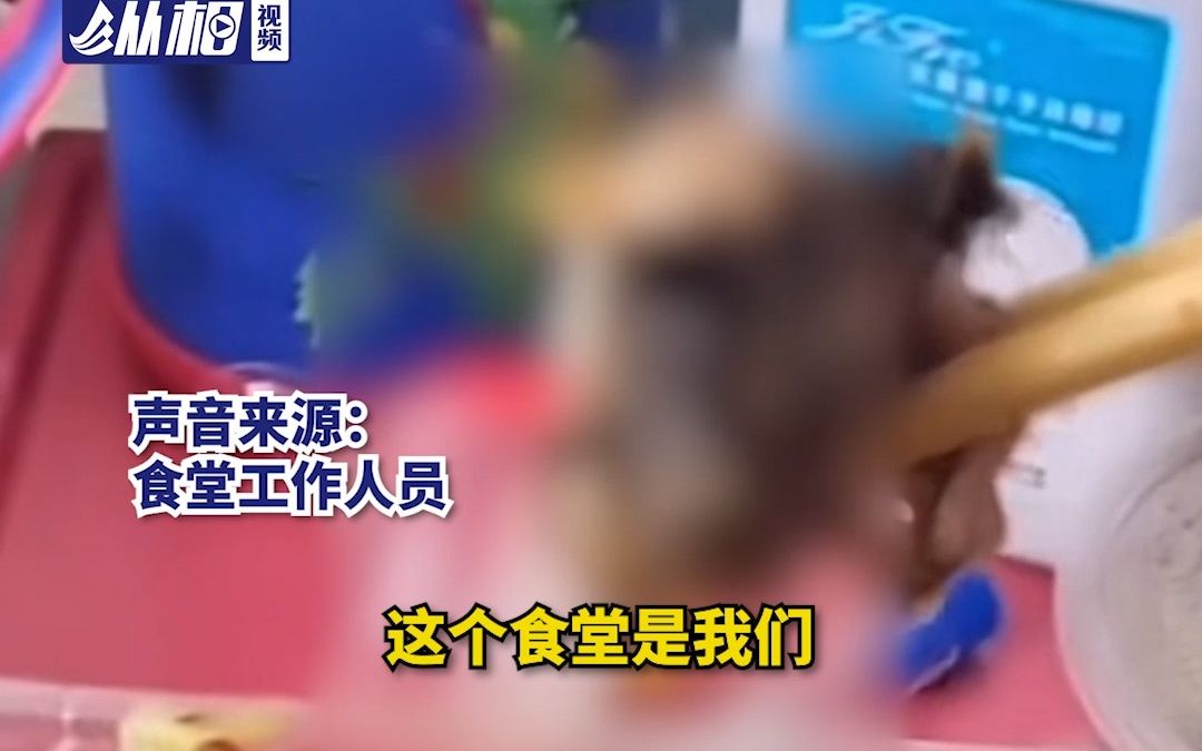 网传“在医院食堂盒饭中发现疑似老鼠头”，重庆秀山县:经认定，该异物为老鼠头