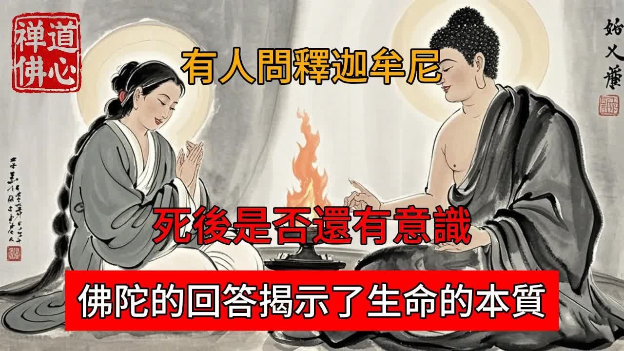 有人問釋迦牟尼：死后是否還有意識？佛陀的回答揭示了生命的本質！ #佛教 #禪學 #禪道 #修心修行 #禪道佛心 #禪悟人生 #南無阿彌陀佛