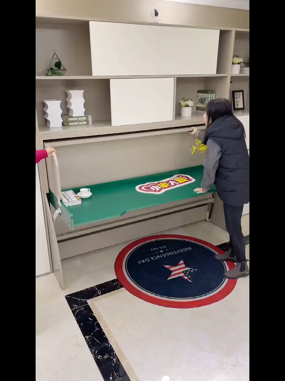 儿童隐形床配平衡书桌