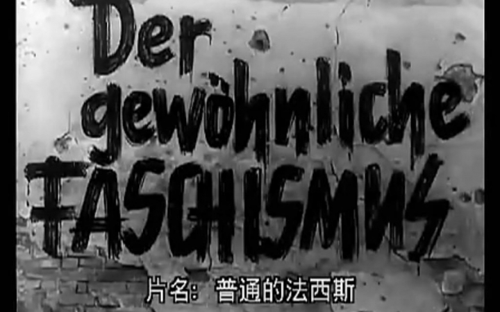 【纪录片】普通的法西斯【1965】