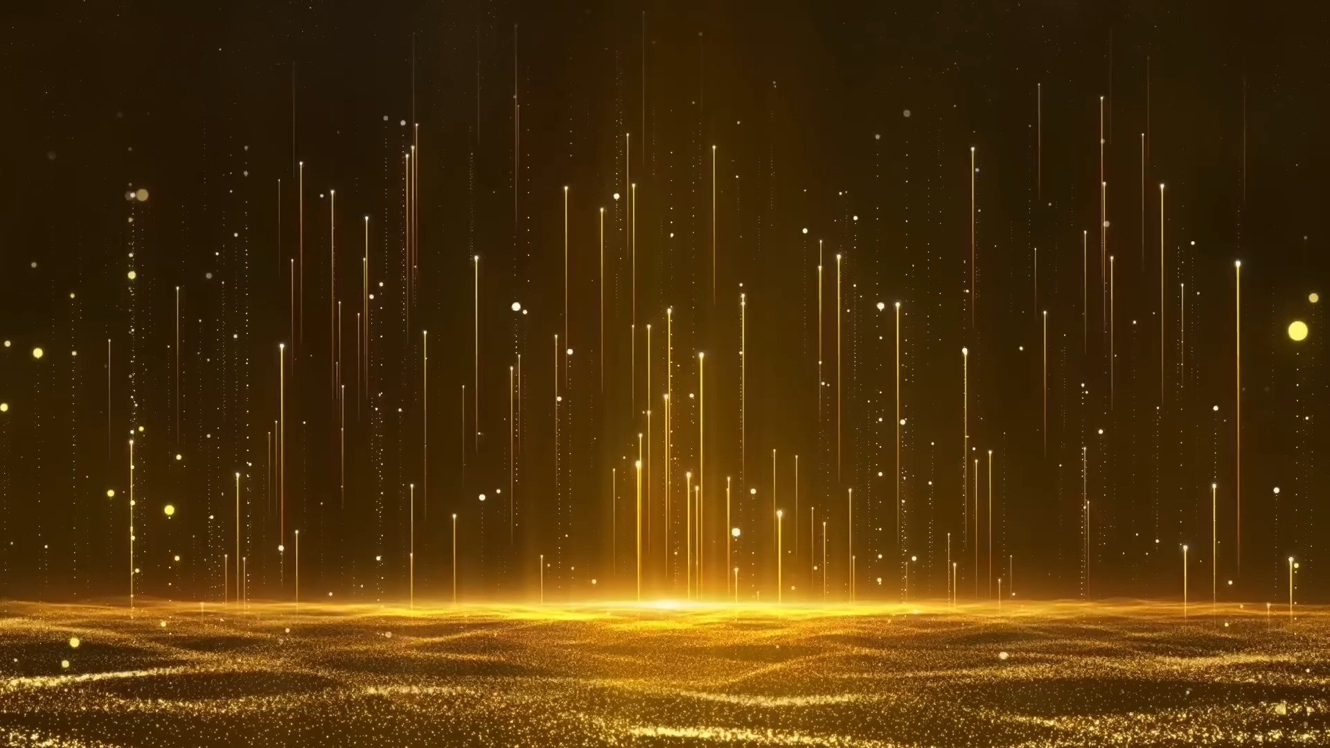 【舞台背景】18光线空间粒子金色系列动态循环视频背景❤️ 浪漫梦幻舞蹈晚会年会循环动画