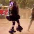 非洲传统面具舞，这腿就像装了马达