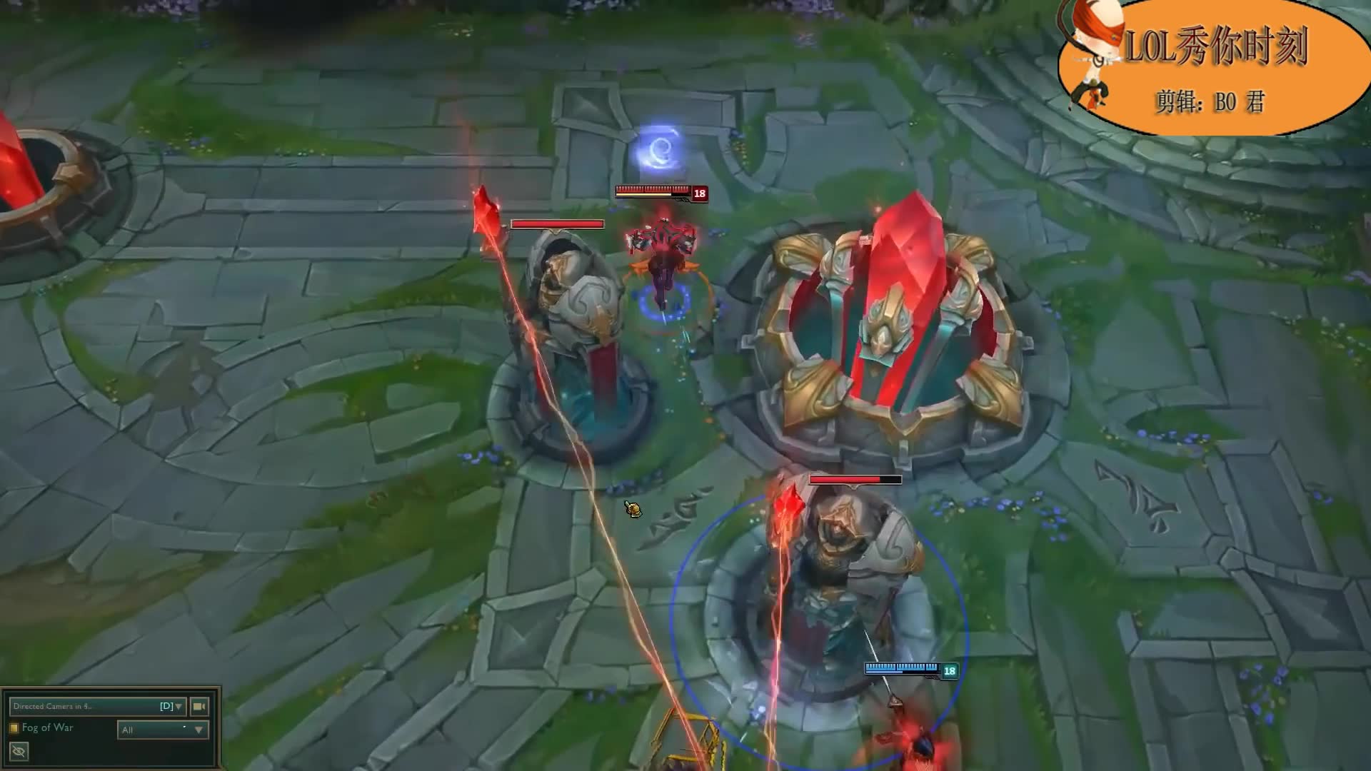 lol秀你时刻:劫1v3守家极限秀三杀,携队友一波推水晶