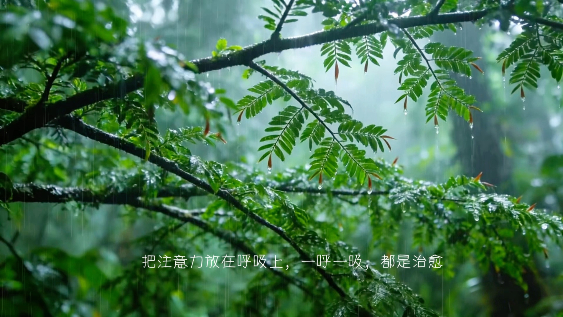 告别晚间内耗！沉浸式听树林雨声，放空大脑抚平焦虑超治愈、晚间内耗｜雨夜雨声｜抚平焦虑、午休浅眠！雨声白噪音超安心、午休雨声｜白噪音｜助眠舒缓雨声