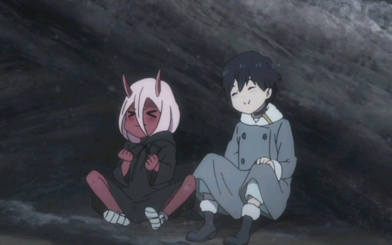 02和广的爱恋有点甜噢小时候的02和广太可爱了吧darlinginthefranxx