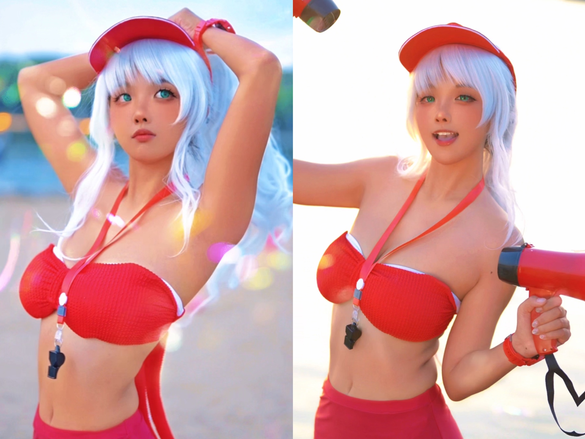 Who knows if I don't tell you that I'm shooting swimsuit cos in the park!