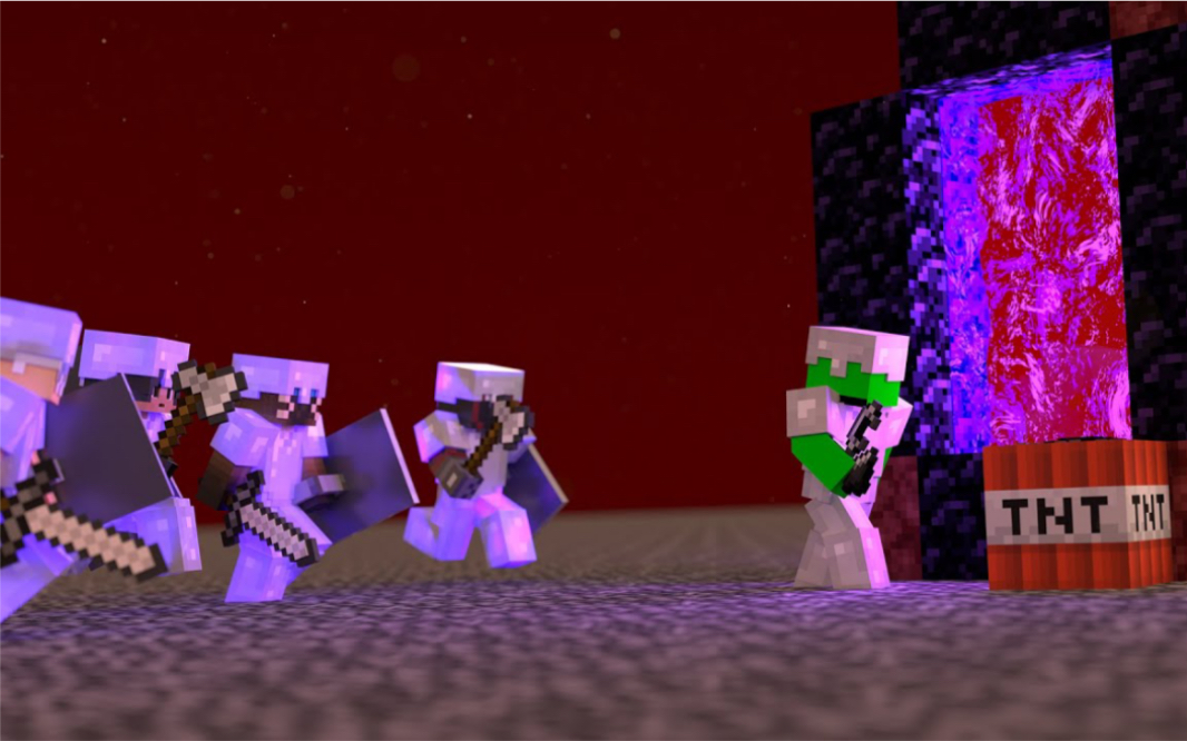 dream的炸地狱门名场面minecraft极限逃杀小动画