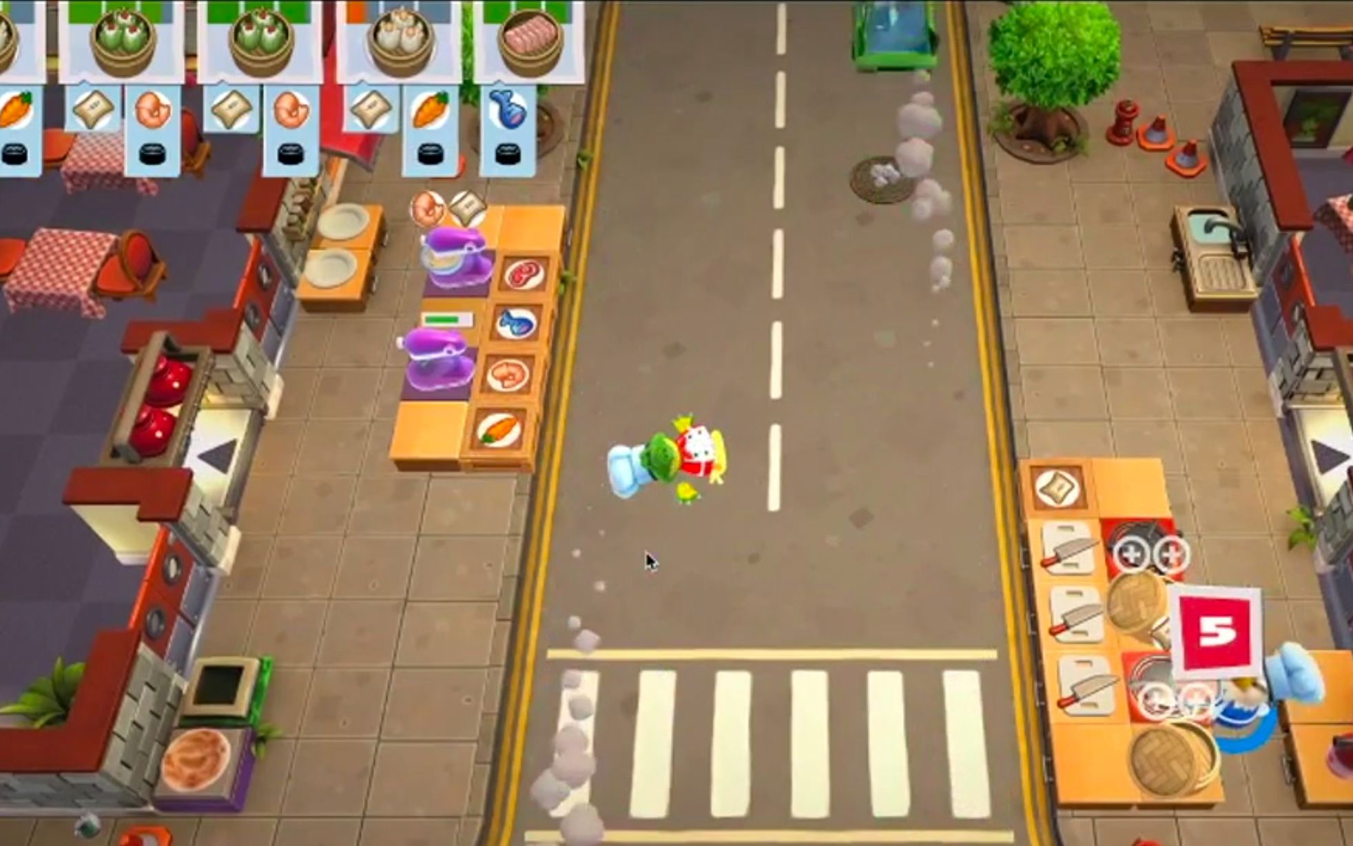 【overcooked/分手厨房2】实力演绎一百种过马路被碾死的方法 搞笑