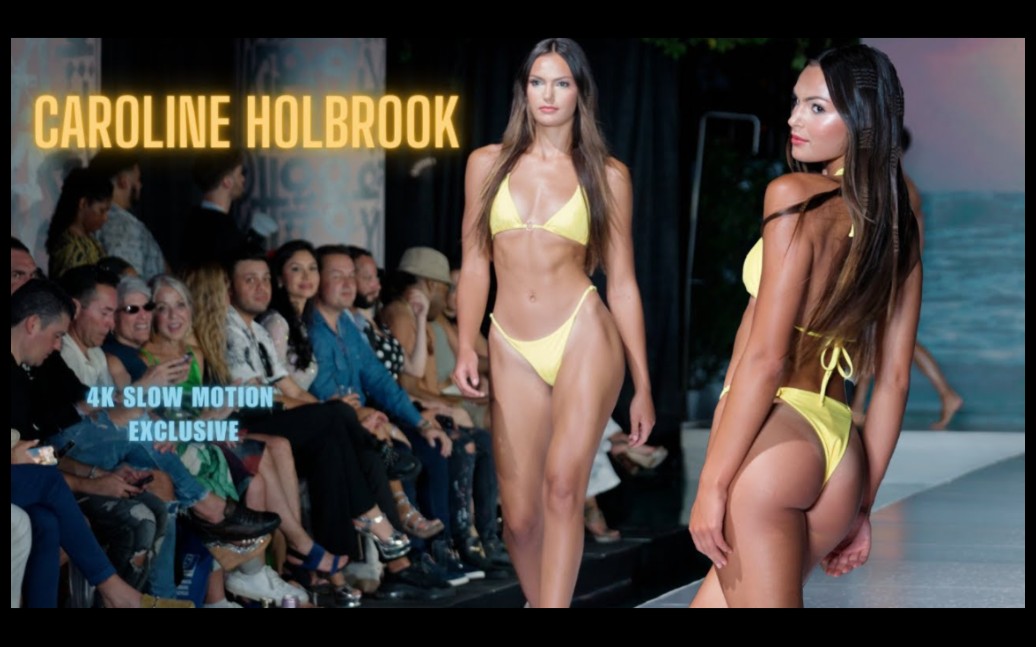 Caroline Holbrook | Miami Swim Week 2023 | 4k Slow Motion