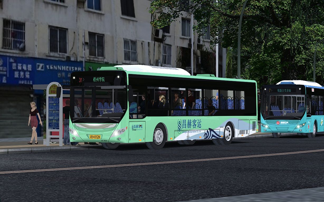 OMSI2 梧州市2.5 31 梧州火车站-梧州学院 V1200-SWB6127N8