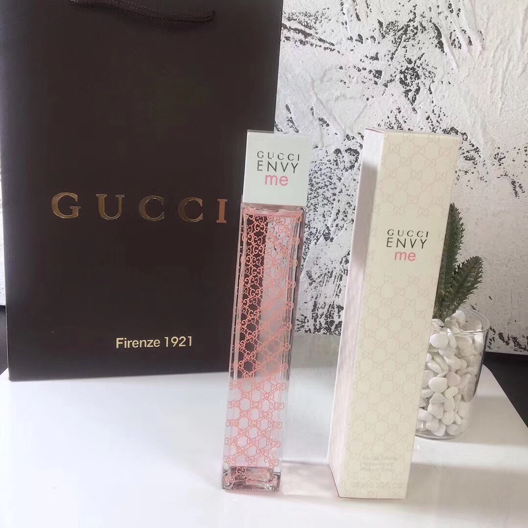 Gucci古驰粉色妒忌我Envy Me嫉妒我女士淡香水100ml-哔哩哔哩