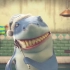 一部搞笑动画，鲨鱼刷牙方式太敷衍，最后竟导致牙齿全部脱落
