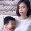 母子情深：儿子和妈妈撒娇