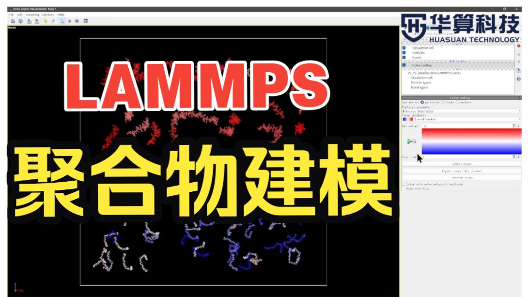 【LAMMPS】聚合物建模，Python代码解析！| 华算科技 MS杨站长 分子动力学模拟-MS杨站长-华算科技-MS杨站长-华算科技-哔哩哔哩视频