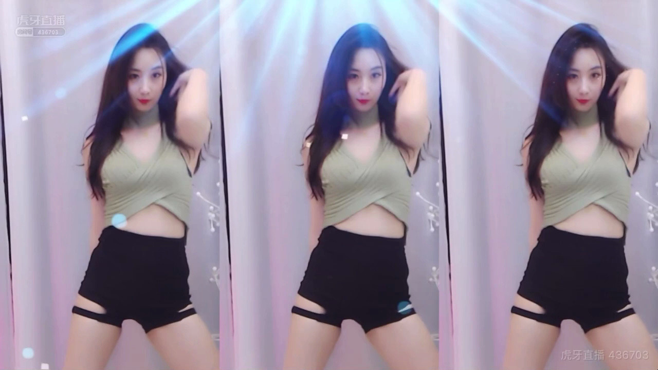 虎牙 斗鱼女主播 TC小小 舞蹈剪辑回放