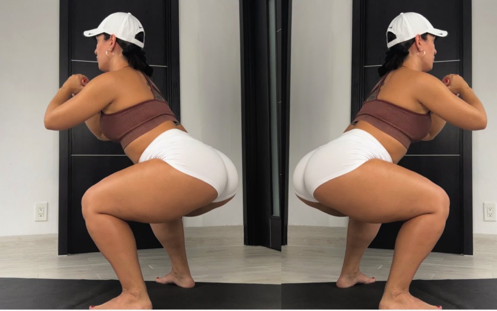 She has the roundest ass! Deep Squat Workout Remix Video