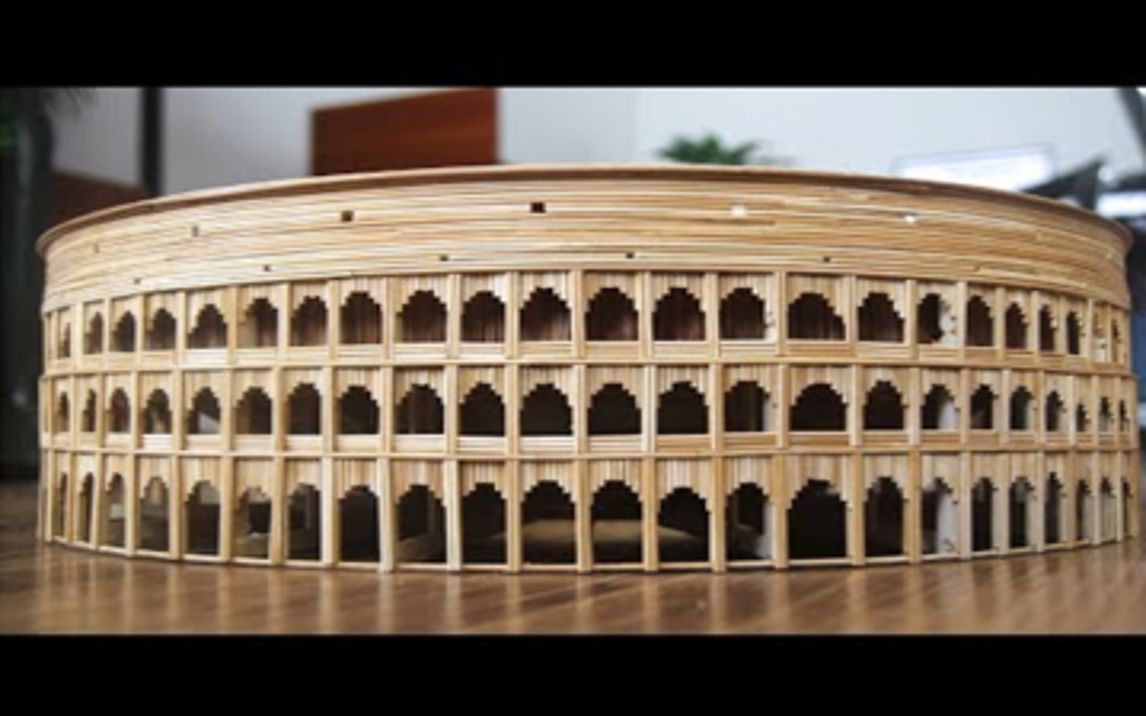 【外国小哥哥制作建筑模型系列】How to make The Ancient Colosseum in Rome Hold哔哩哔哩bilibili