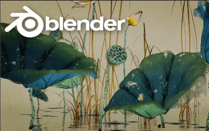 Blender国画风格《水墨场景》建模材质动画渲染全流程教学【六大场景案例】