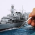 【Studio Blue Ocean】小号手 1/350 英国皇家海军 HMS 23型护卫舰 模型及水景制作