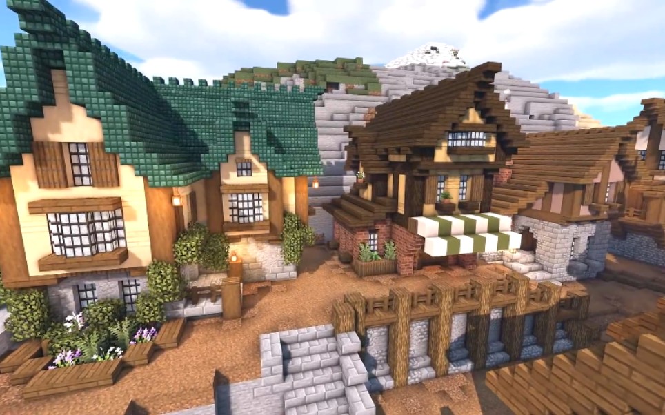 Bluenerd Minecraft 我的世界中世纪村庄part3 哔哩哔哩 つロ干杯 Bilibili