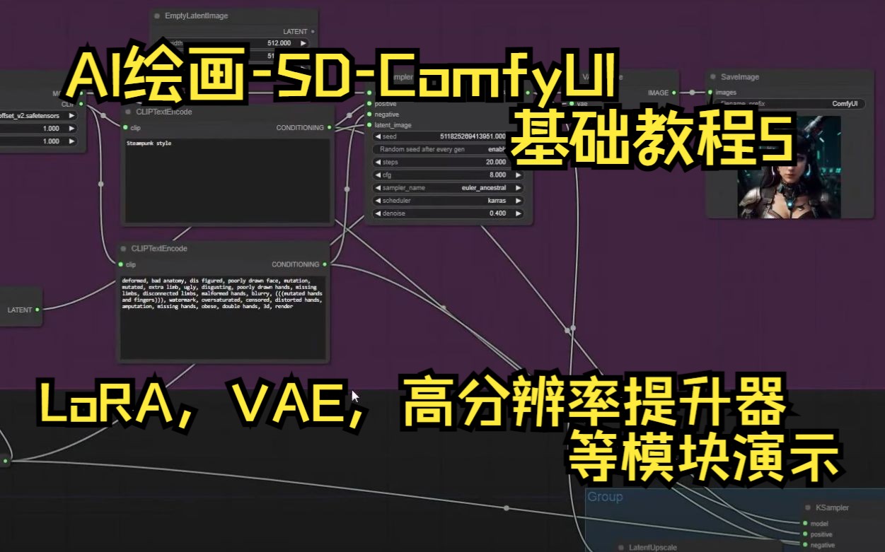 ComfyUI超清晰分辨率工作流程详细解释_ 4x-Ultra 超清晰更新