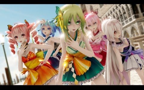 【mmd】巫女服v家众「carry me off」by eun sung【授权转载】_哔哩