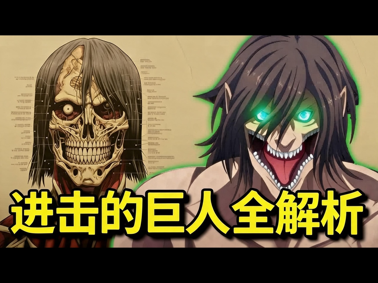 【中配】进击的巨人构造解析 它的实力有多强 为何有皮肤 怎么看见未来 - Marvelous Anime