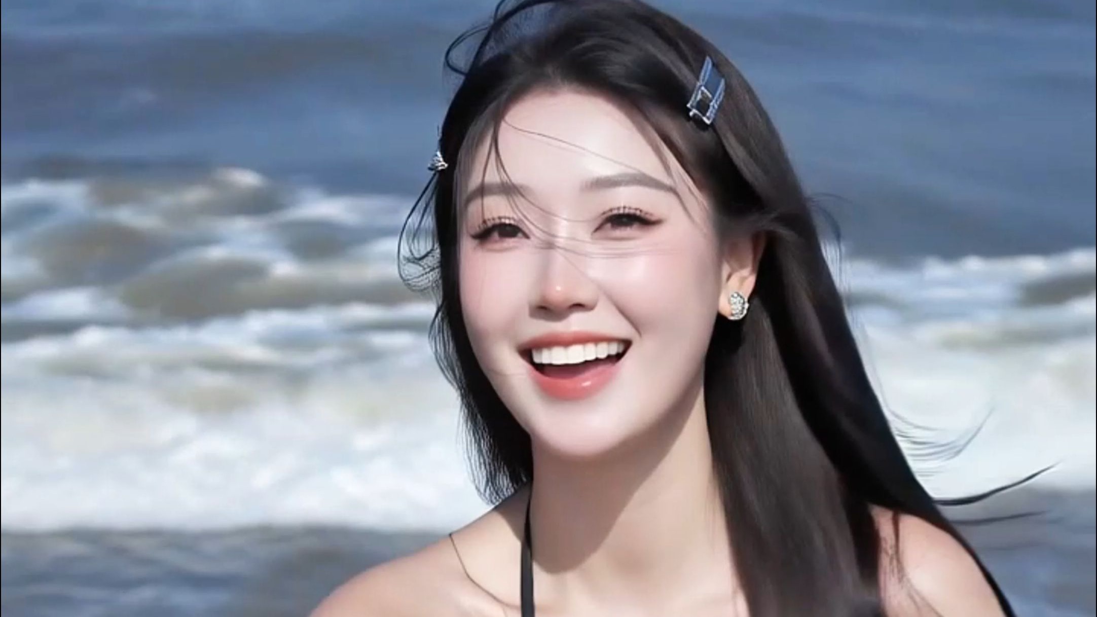 微胖女孩的夏日海岸线氛围感拉满！