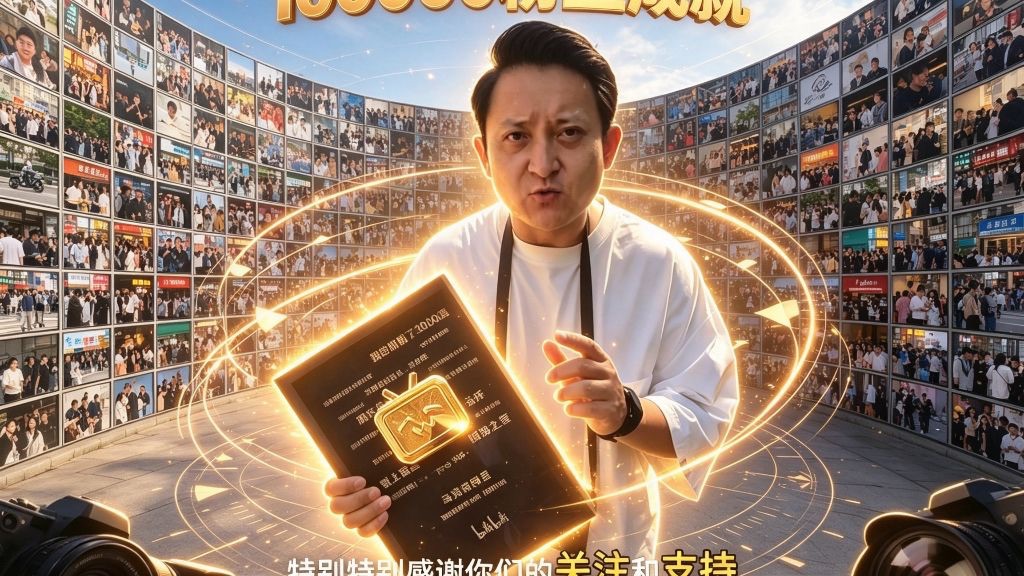 我竟然真的只靠播放幻灯片就收获了十万粉丝！！！
