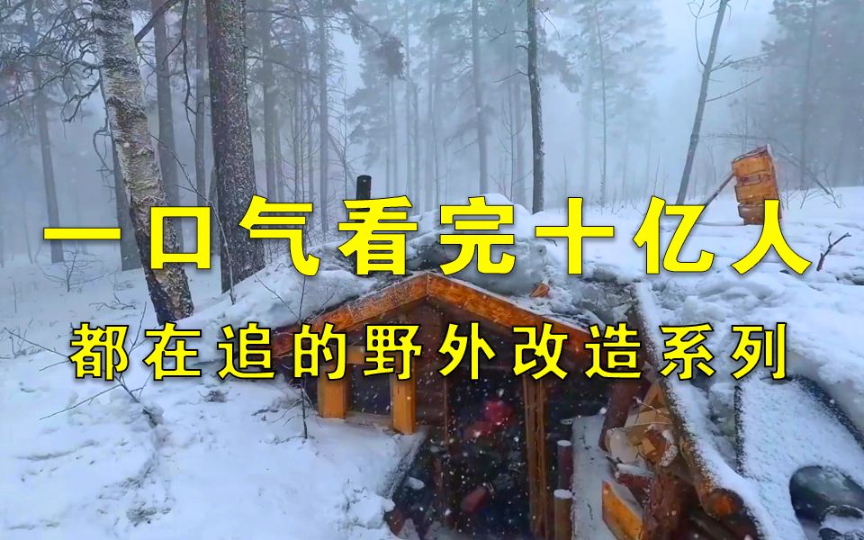 一口气7小时看完国外十亿人都在追的向往的生活 野外改造野外建造生存系列野外达人户外生存作品 失眠必备哔哩哔哩bilibili