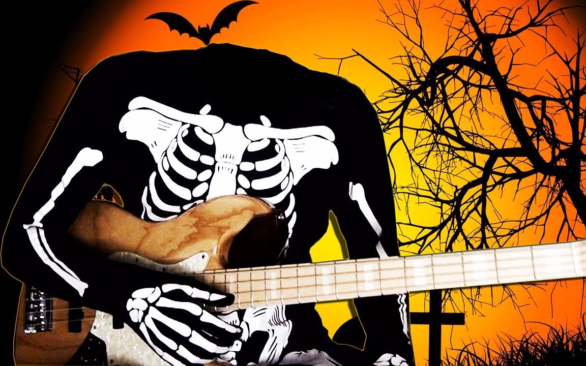 【bass】万圣节遇上贝斯 万圣节歌曲串烧【davie504】