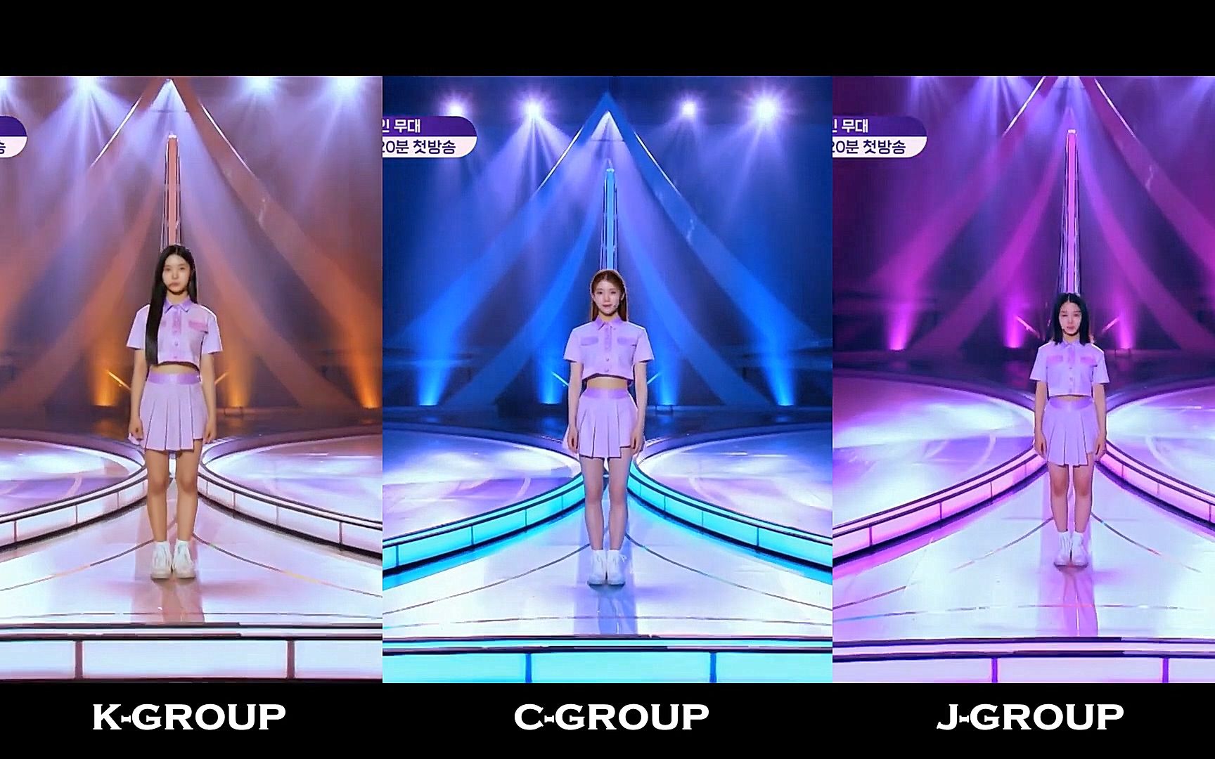 Girls Planet 999 主题曲 O.O.O [K-Group + C-Group + J-Group 对比]