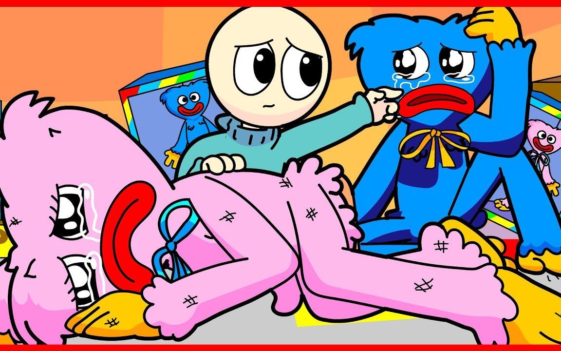 【poppy playtime】huggy wuggy和kissy missy在一起很伤心
