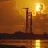 阿波罗13号 日落时候的火箭发射架