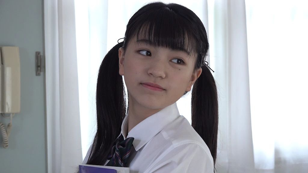 Tamashiro Hinaoko pure love double ponytail JK debut, sweet or not