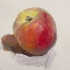 【水粉色彩】画一个单个桃子……