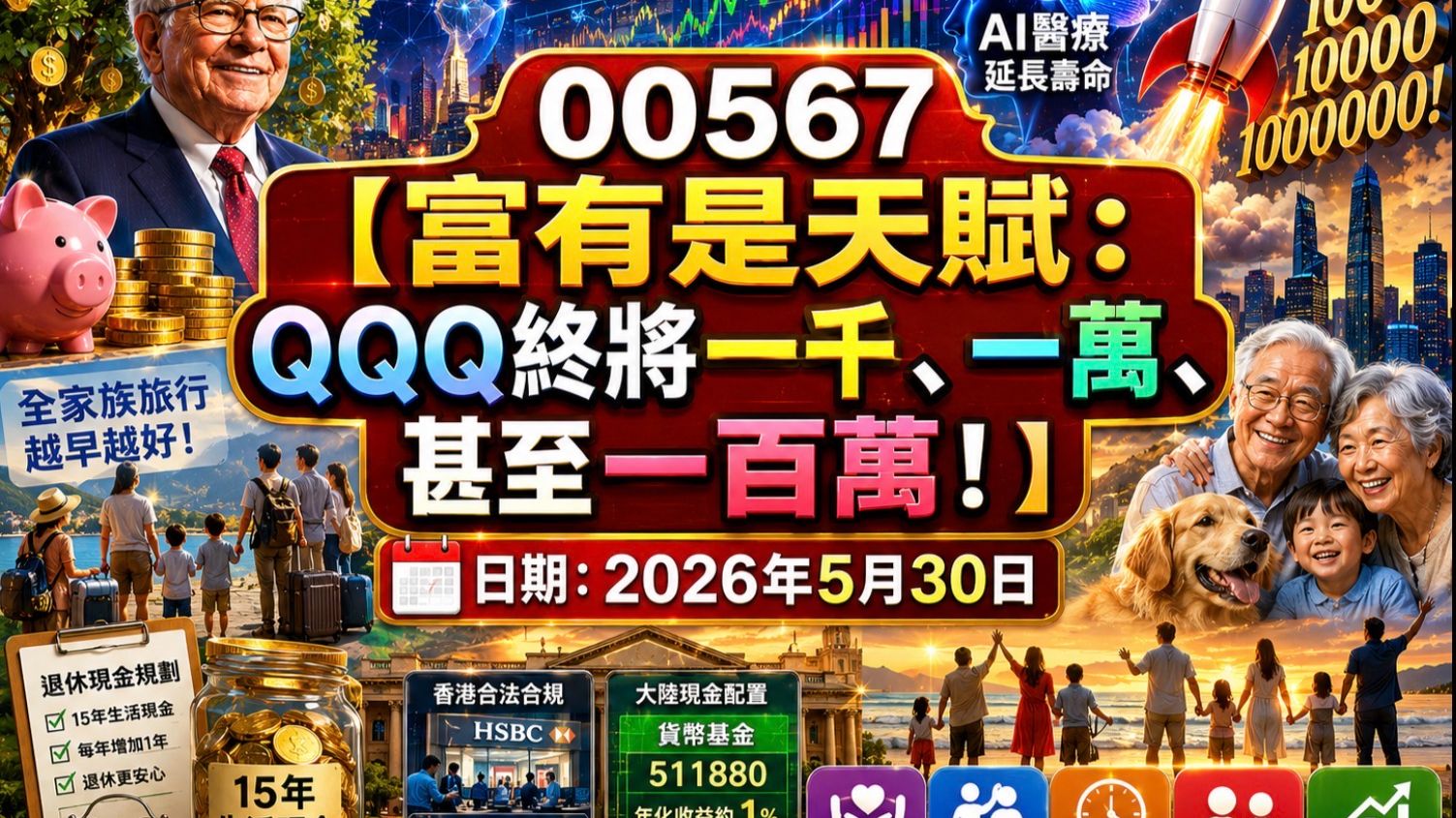 [00567] 富有是天赋：终将至一千、一万、甚至一百万 2026年5月30日—CLEC投资理财频道