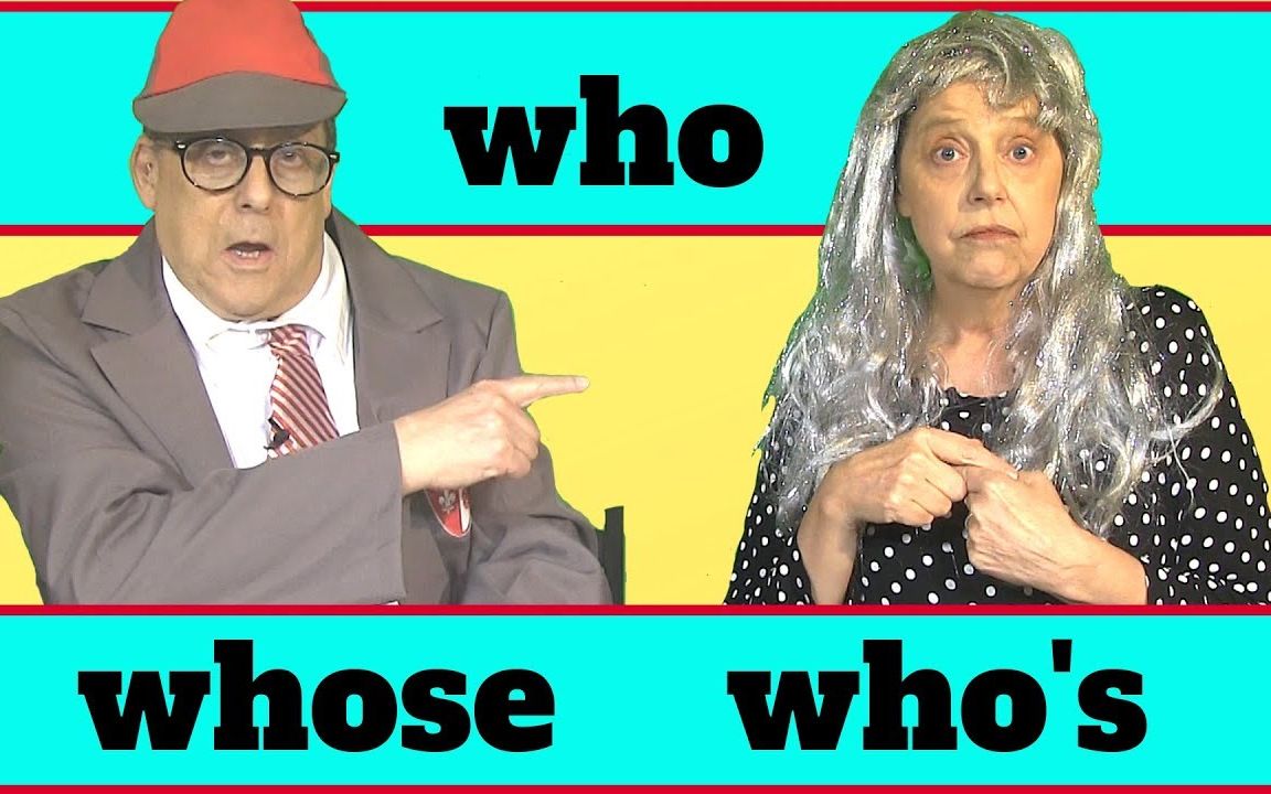【jay&vicki】英语语法(who/whose who whose and who's an