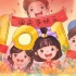 国庆节快乐插画背景视频素材
