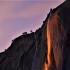 【必应首页视频】马尾瀑布形成的火瀑，美国加利福尼亚州优胜美地国家公园_HorsetailFalls_Yoemite_ni