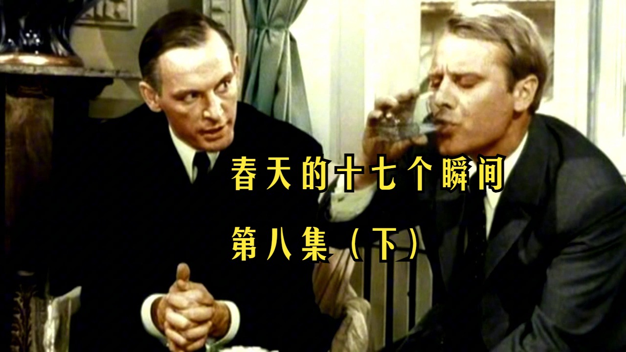 4K高清 前苏联经典谍战电视电影 - 春天的十七个瞬间 第八集（下）