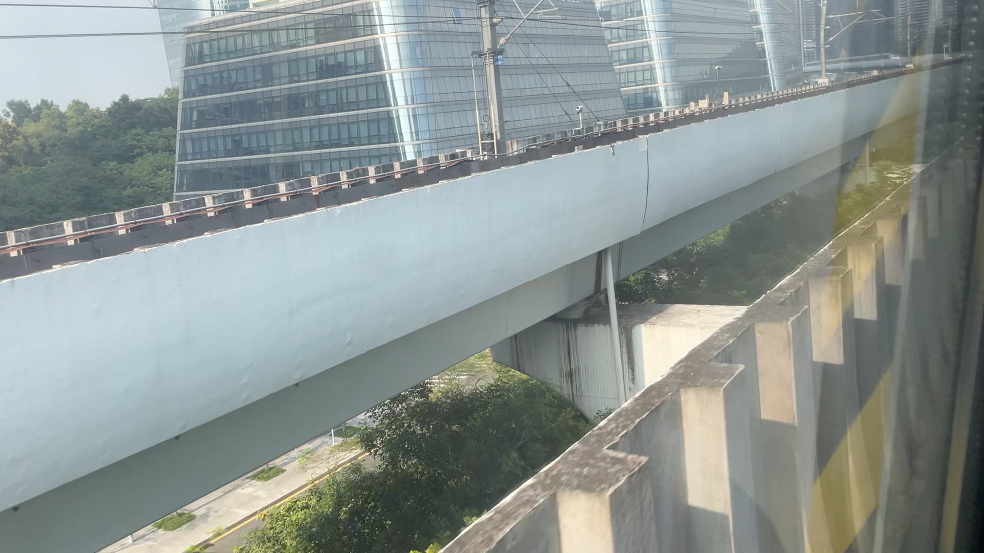 深圳地铁5号线高架段全程（往黄贝岭）