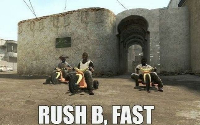 【大白银翻车羊】csgo白银局低门槛套路:rush b和反rush b