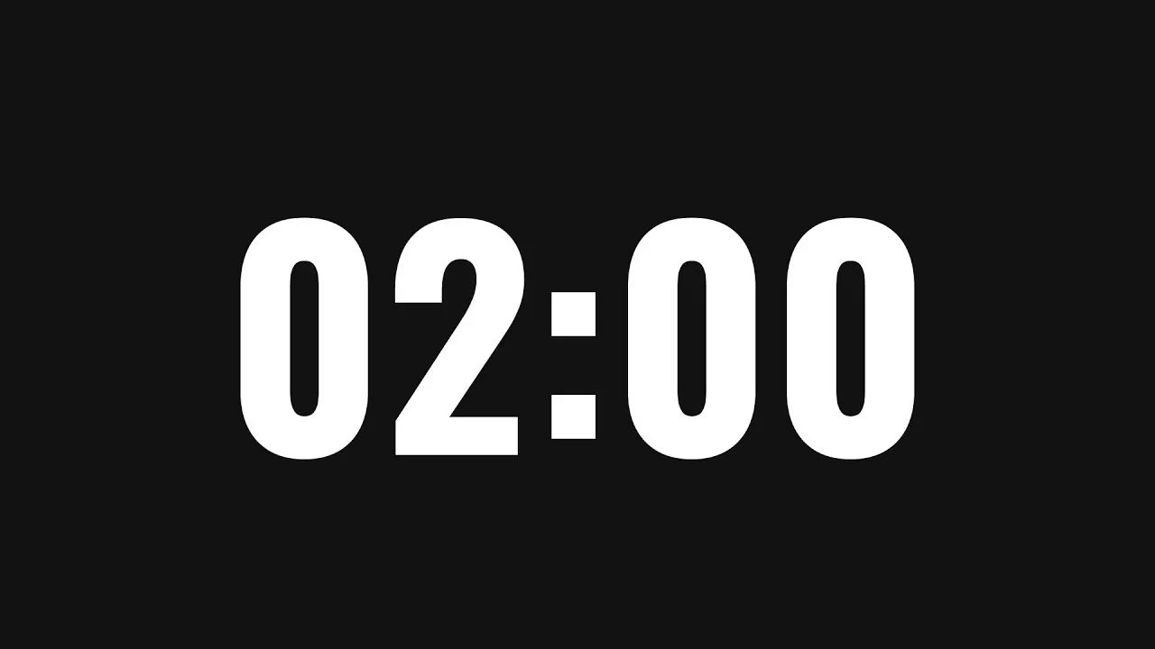 2分钟倒计时 | 数字时钟