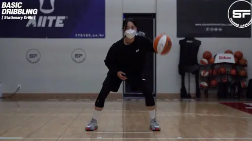 【篮球训练】原地运球训练模板