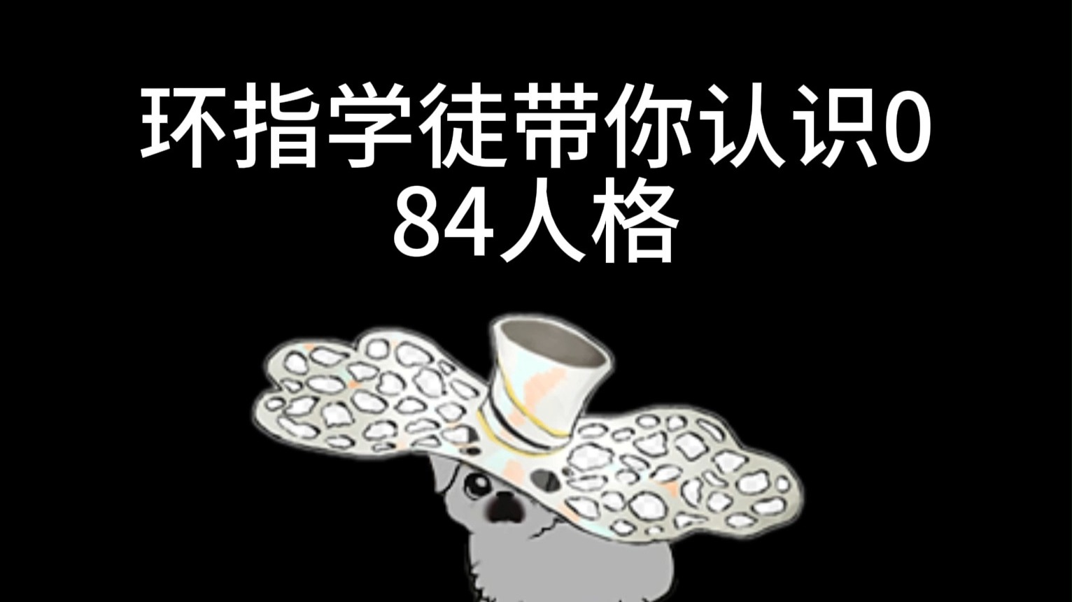 环指学徒带你认识084人格