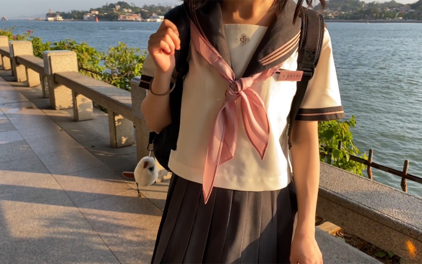 Girls + JK Uniforms + Seaside = ?