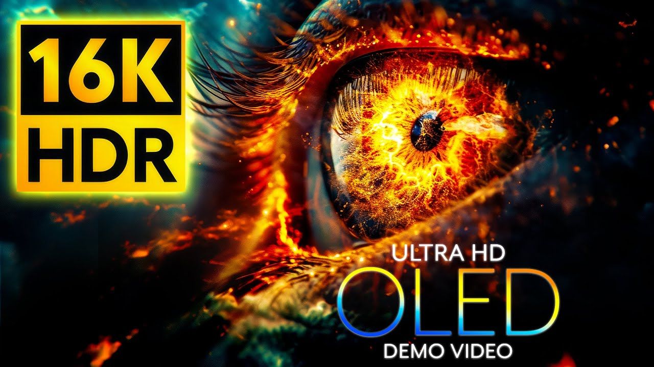 【16K HDR】WOW!2025在OLED上以惊人的杜比视界带来16K HDR！|极致画质|杜比视界|电视屏幕测试|手机屏幕测试 |