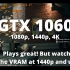 GTX1060运行最终幻想7RE 1080p 2K 4K各个画质的表现，结果令人满意